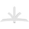 Ekena Millwork Davenport Architectural Grade PVC Gable Bracket, 84"W x 45 1/2"H x 6"D x 6"F, 13/12 Pitch GBP084X46X0606DAV00 - alternate 3